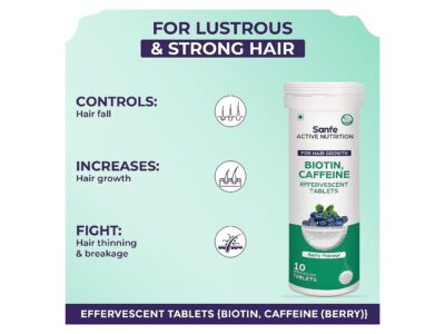 Sanfe Biotin and Caffeine Effervescent Tablets