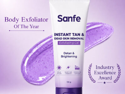 Sanfe Instant Tan and Dead Skin Removal Exfoliating Gel 100gm