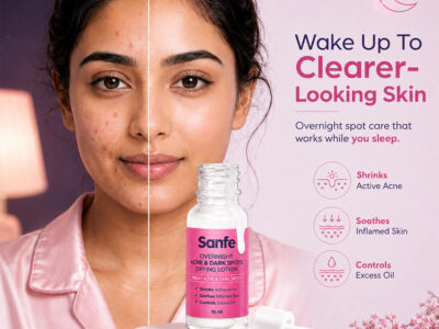 Sanfe Overnight Acne and Dark Spots Drying Lotion 20ml