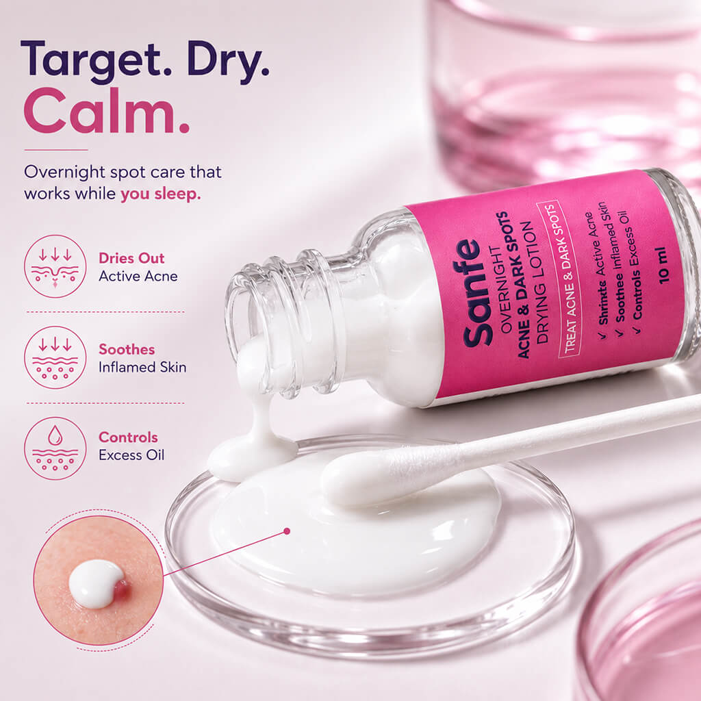 Sanfe Overnight Acne and Dark Spots Drying Lotion 20ml
