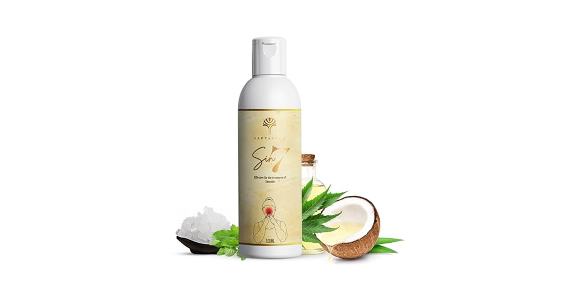 Saptaveda SIN7 Oil for Sinusitis Relief