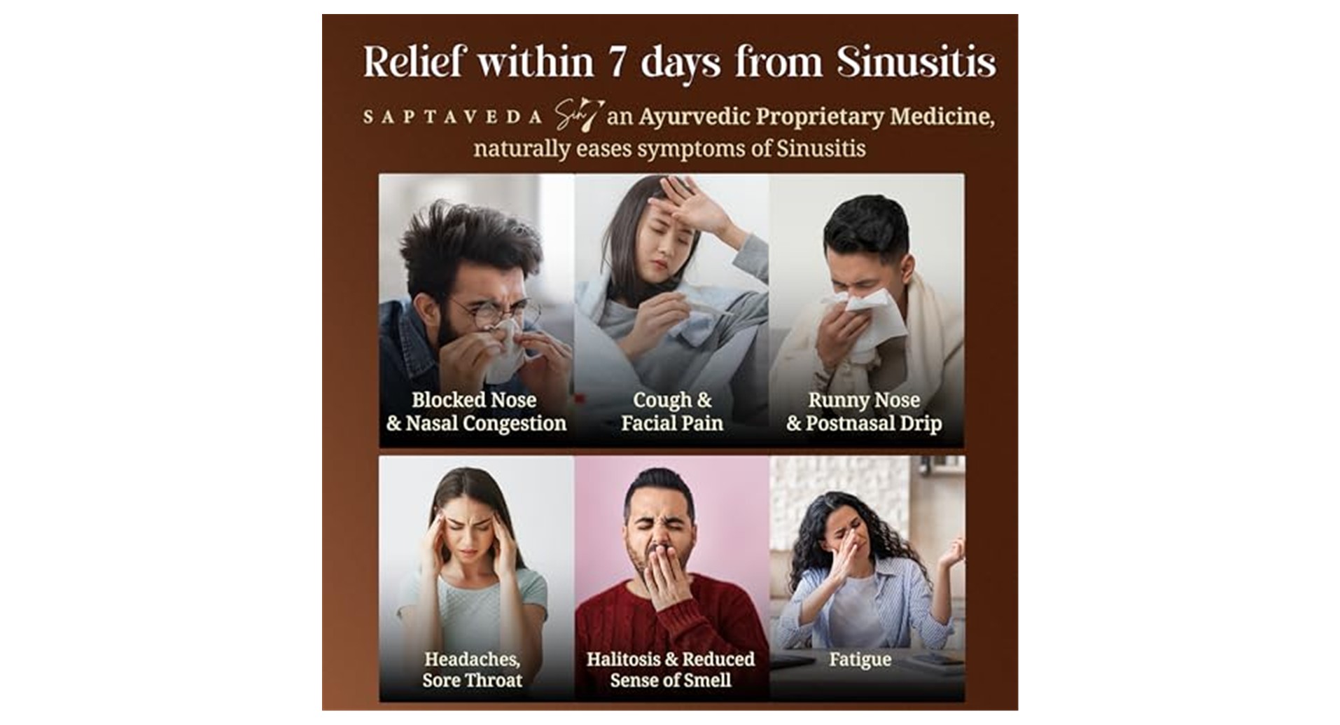 Saptaveda SIN7 Oil for Sinusitis Relief