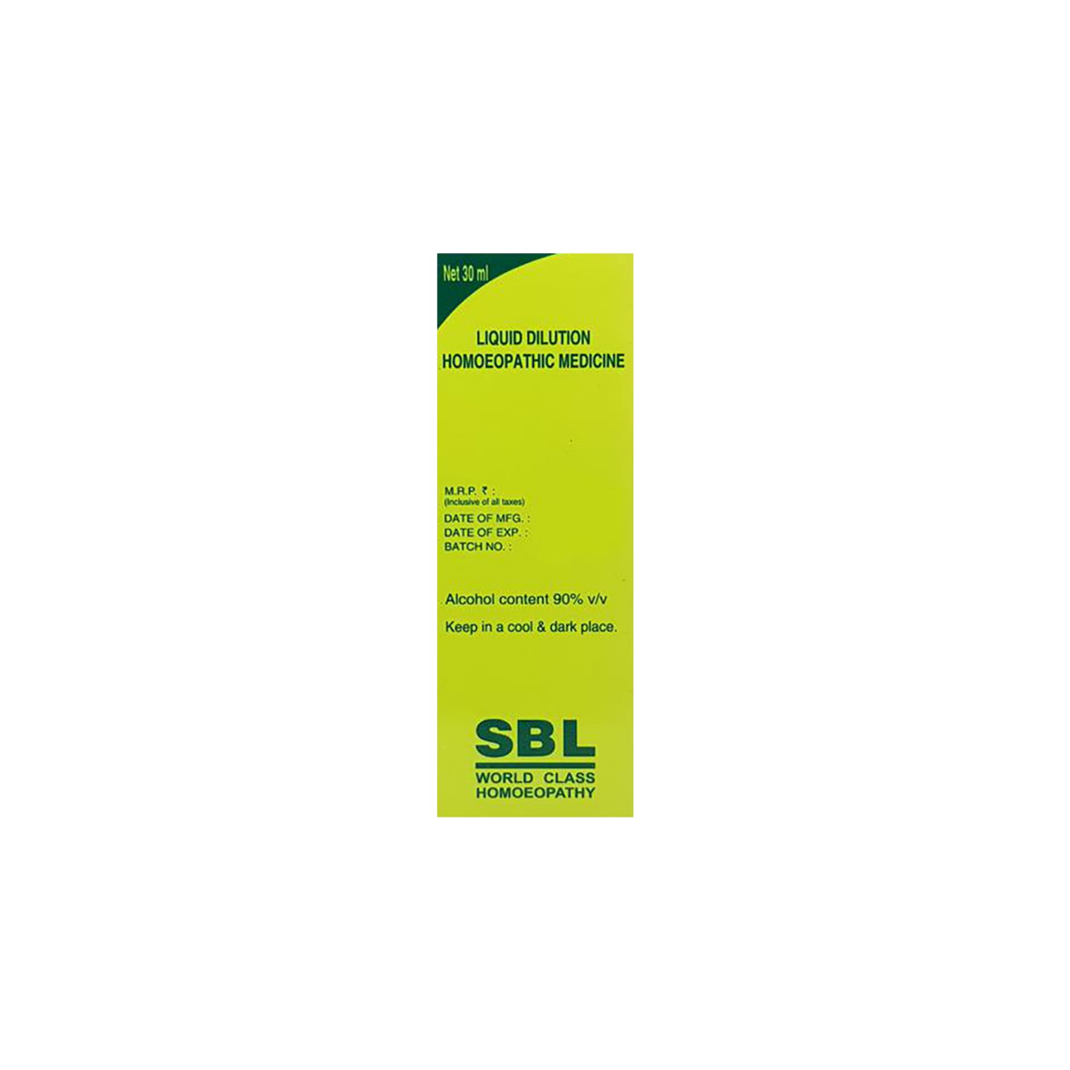 SBL Bryonia Alba Dilution strip blister view