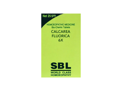 SBL Calc Fluor 6X Biochemic Tablets pack front view