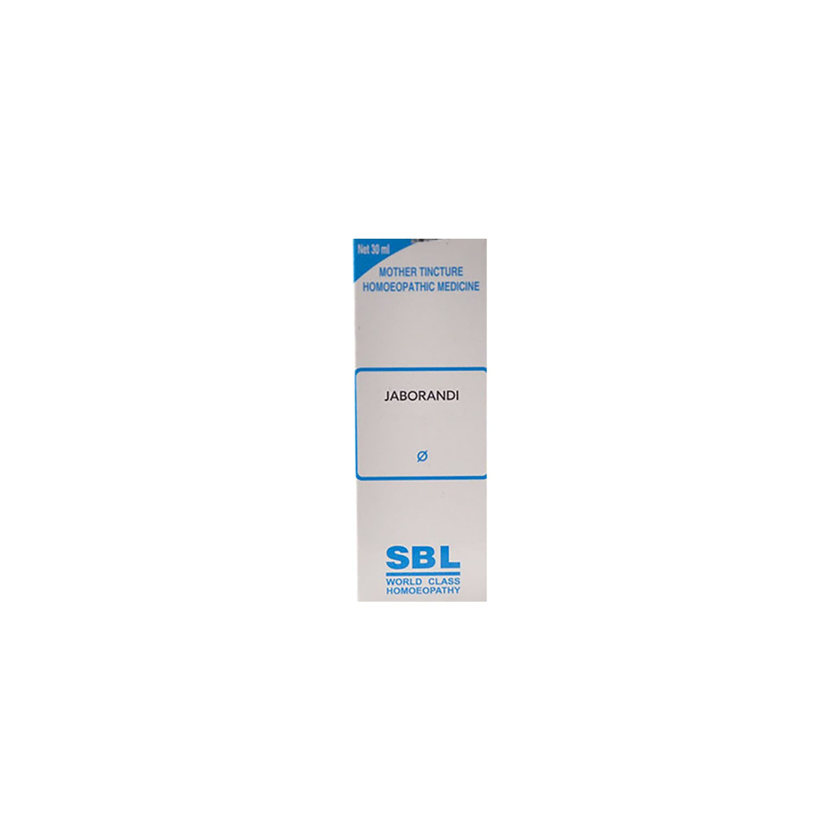SBL Jaborandi Q Mother Tincture strip blister view