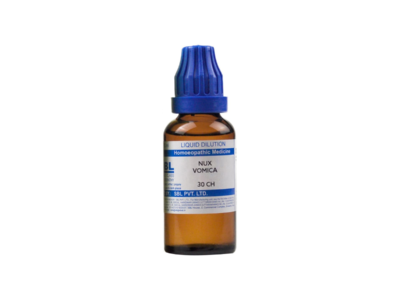 SBL Nux Vomica Dilution pack side view
