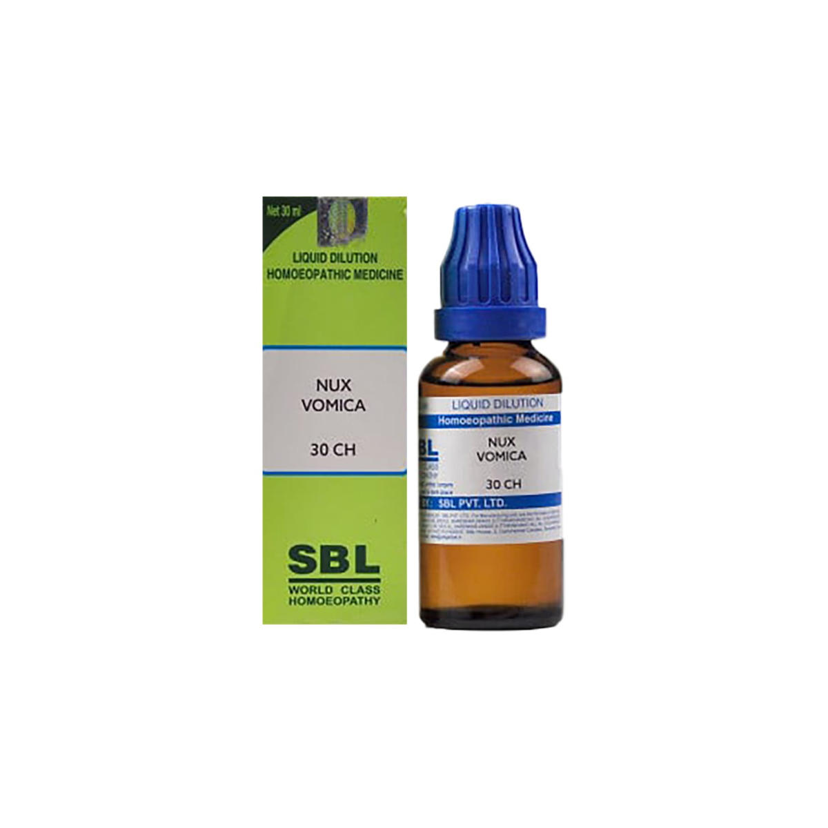 SBL Nux Vomica Dilution strip blister view