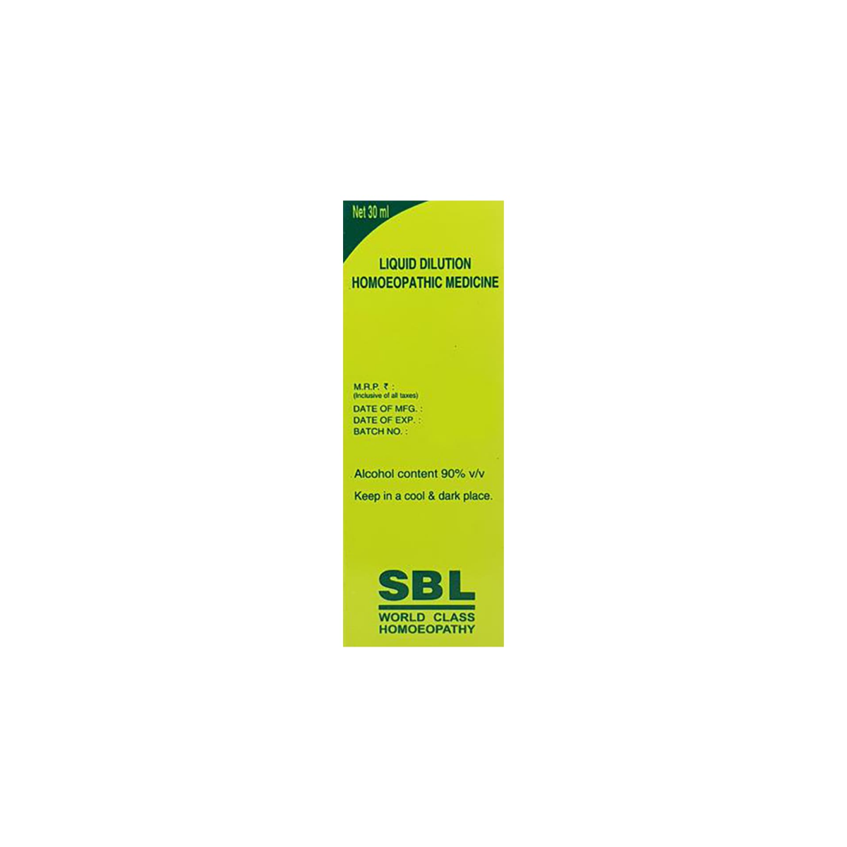 SBL Rhus Toxicodendron Dilution strip blister view