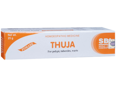 SBL Thuja Ointment pack side view