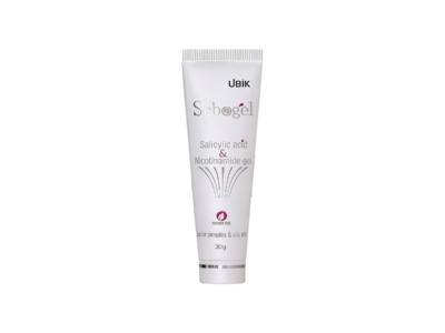 Sebogel Salicylic Acid and Niacinamide Gel pack front view