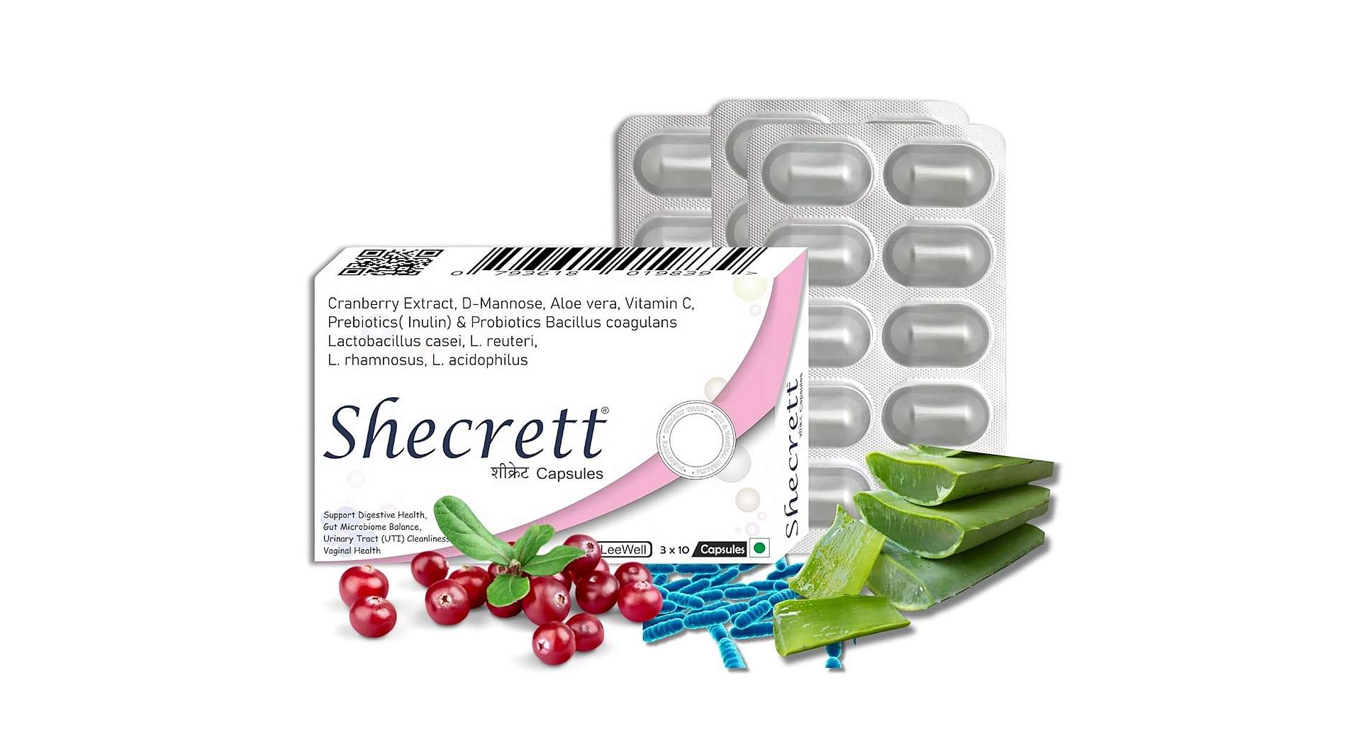 Shecrett UTI Probiotics Capsules