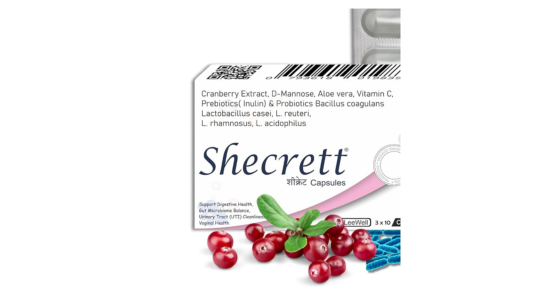 Shecrett UTI Probiotics Capsules