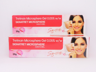 Signatret Microsphere Tretinoin Gel 0.05% pack side view