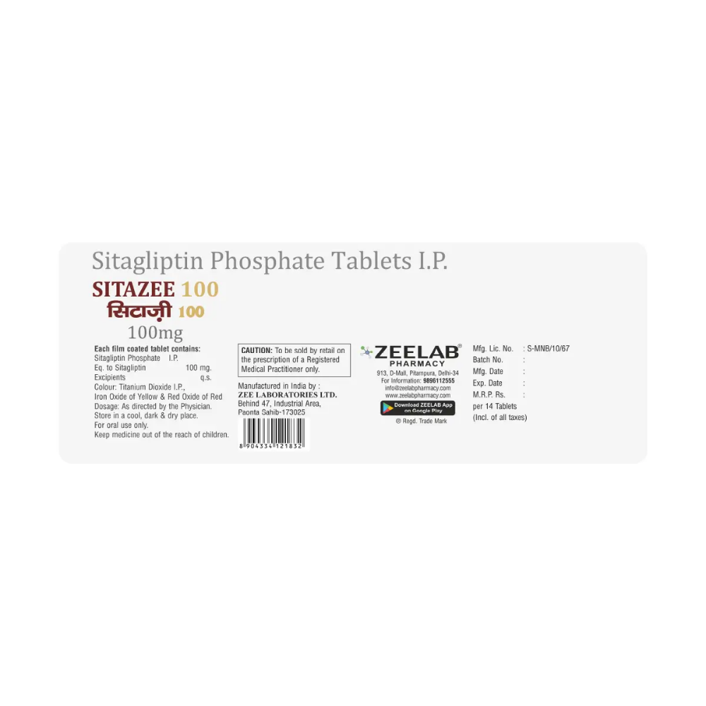 Sitazee 100mg Tablet