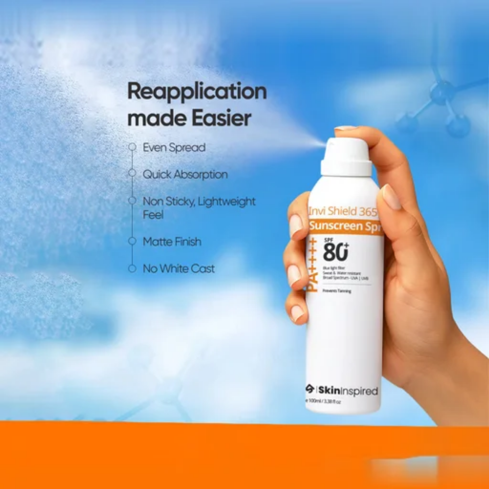 SkinInspired Invi Shield 365 Sunscreen Spray SPF 80