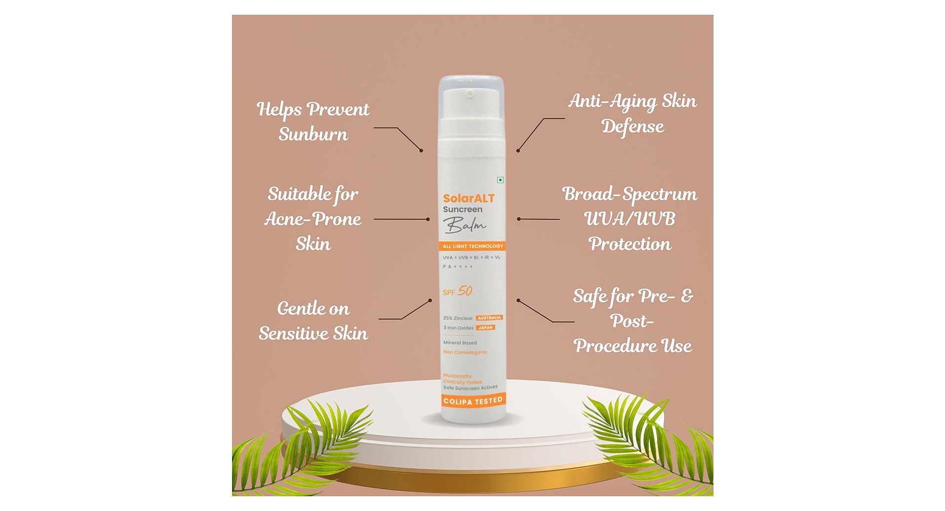 Solar ALT Sunscreen Balm SPF 50 PA+++