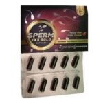 Sperm XXX Gold Capsules pack with blister strip of 10 capsules