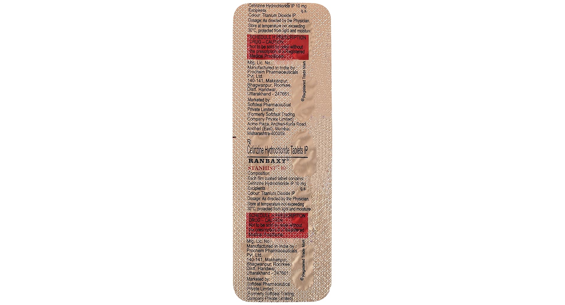 Stanhist 10 Tablet