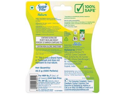 Sugar Free Natura Low Calorie Sweetener