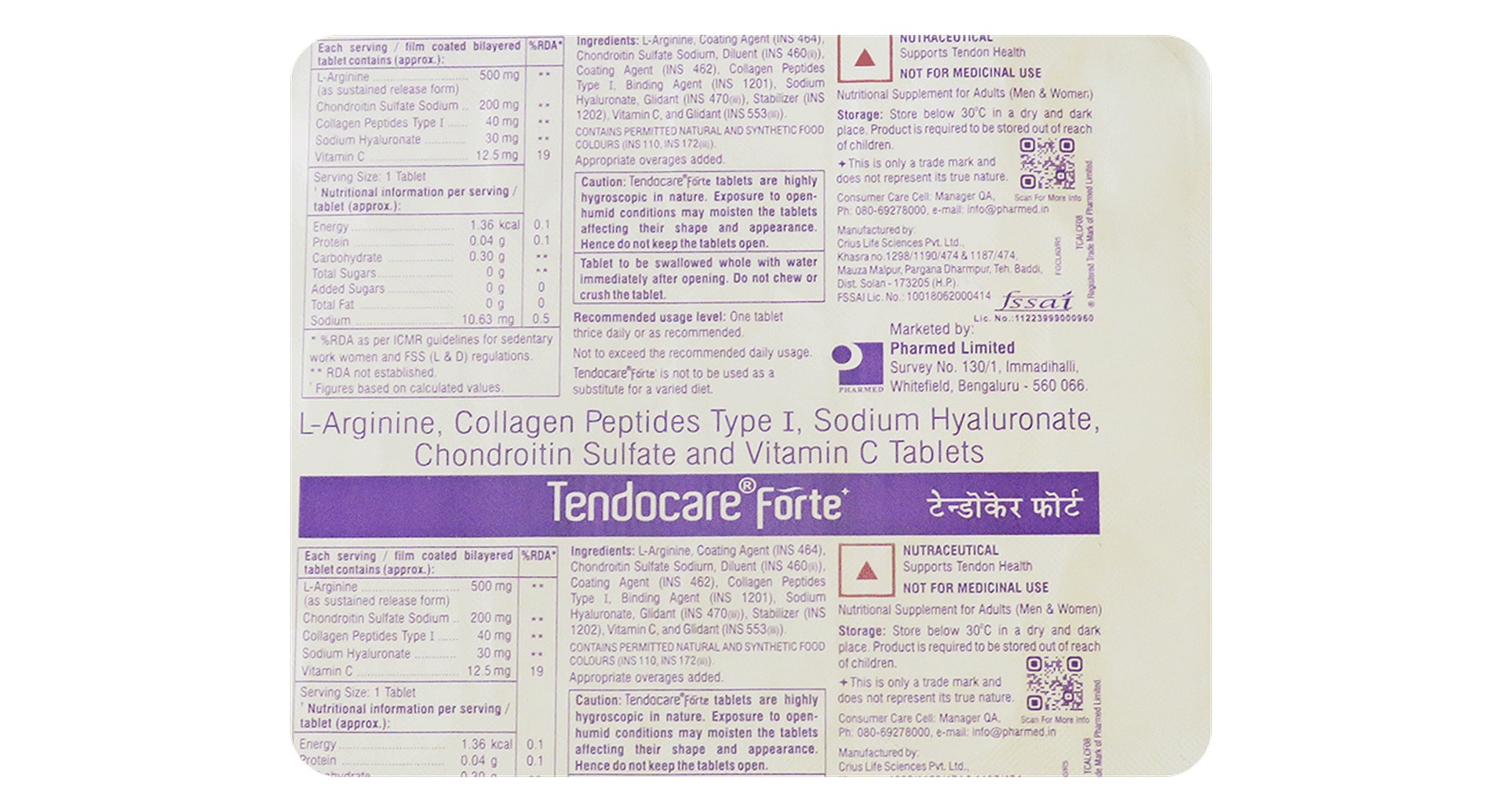Tendocare Forte Tablet
