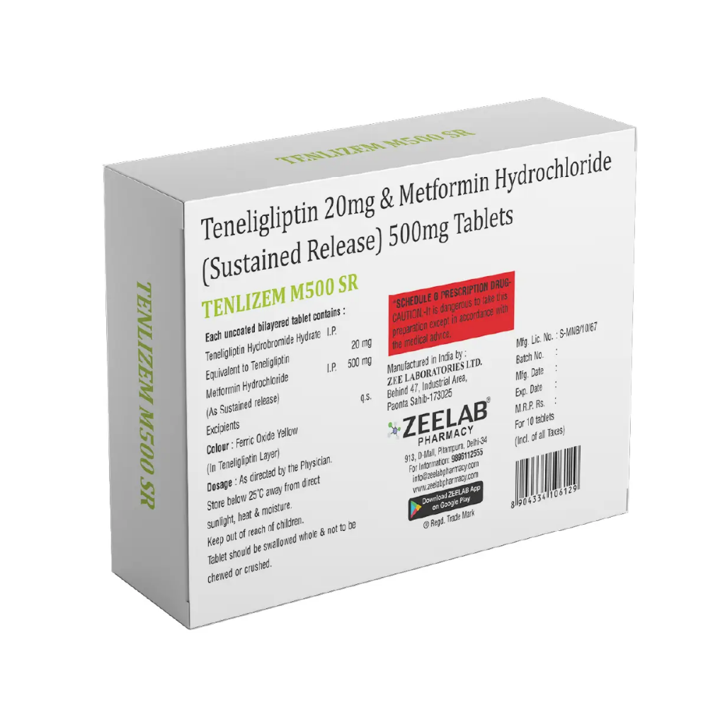 Tenlizem M 500mg SR Tablet