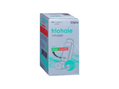 Triohale Inhaler pack front view