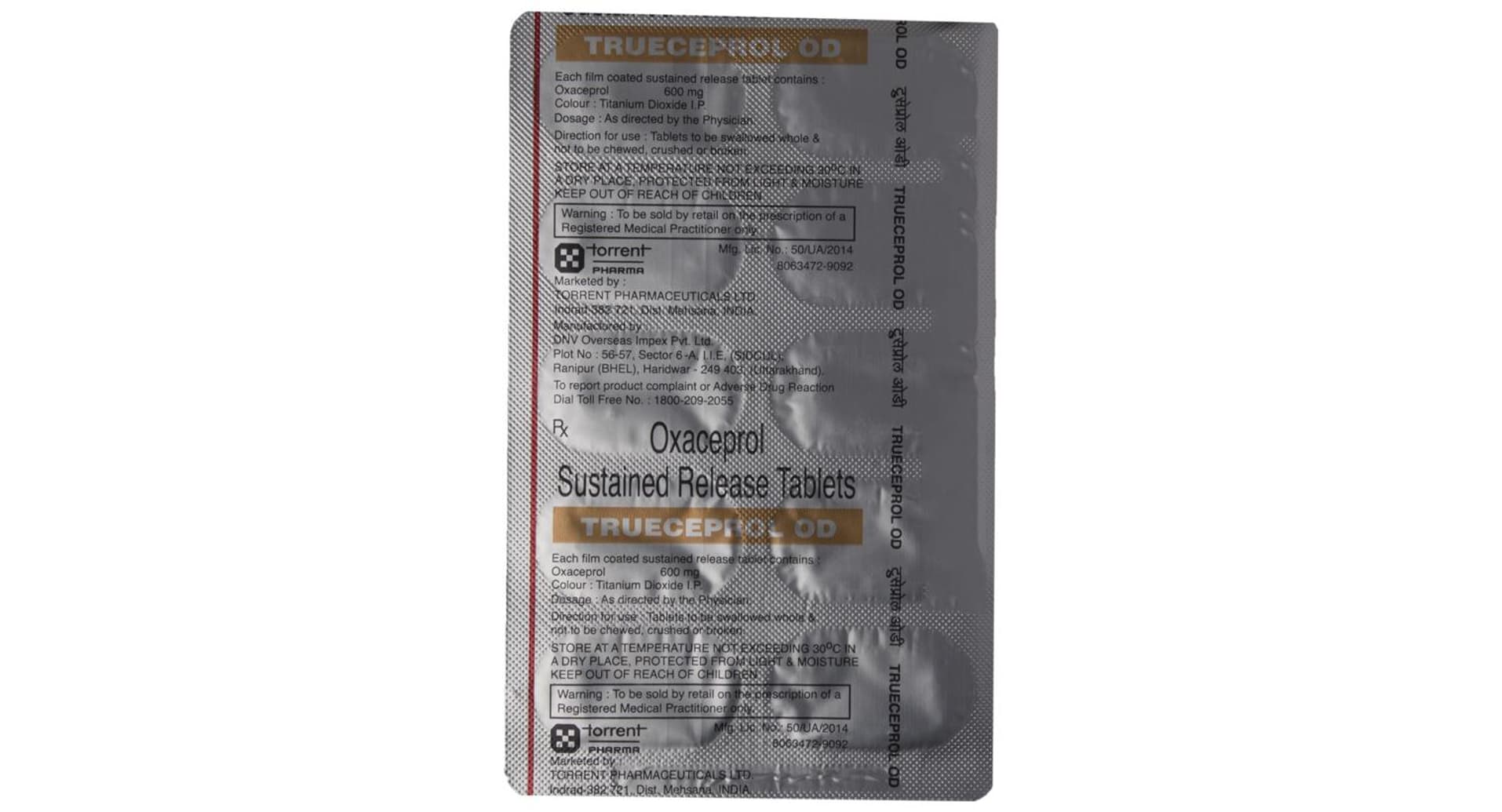 Trueceprol OD 600mg Tablet SR
