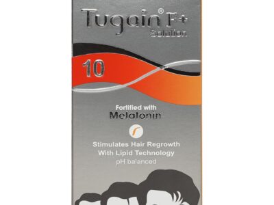 Tugain 10 F+ Solution 60ml pack front view