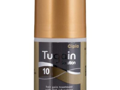 Tugain 10% Solution 60ml pack front view
