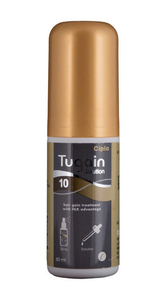 Tugain 10% Solution 60ml pack front view