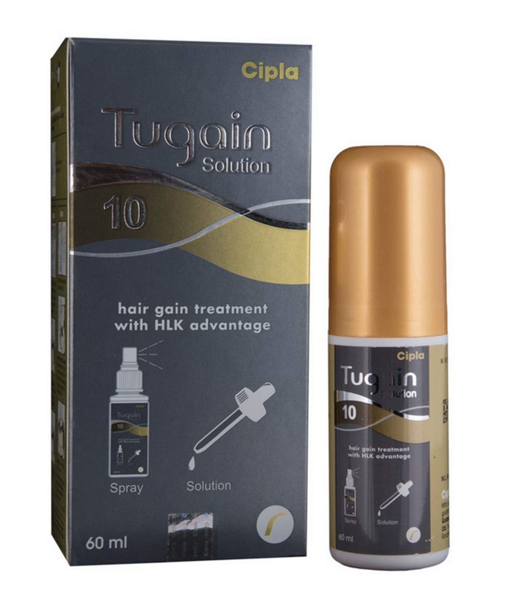 Tugain 10% Solution 60ml strip blister view