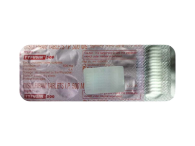 Tyfusin 500mg Disulfiram tablet strip