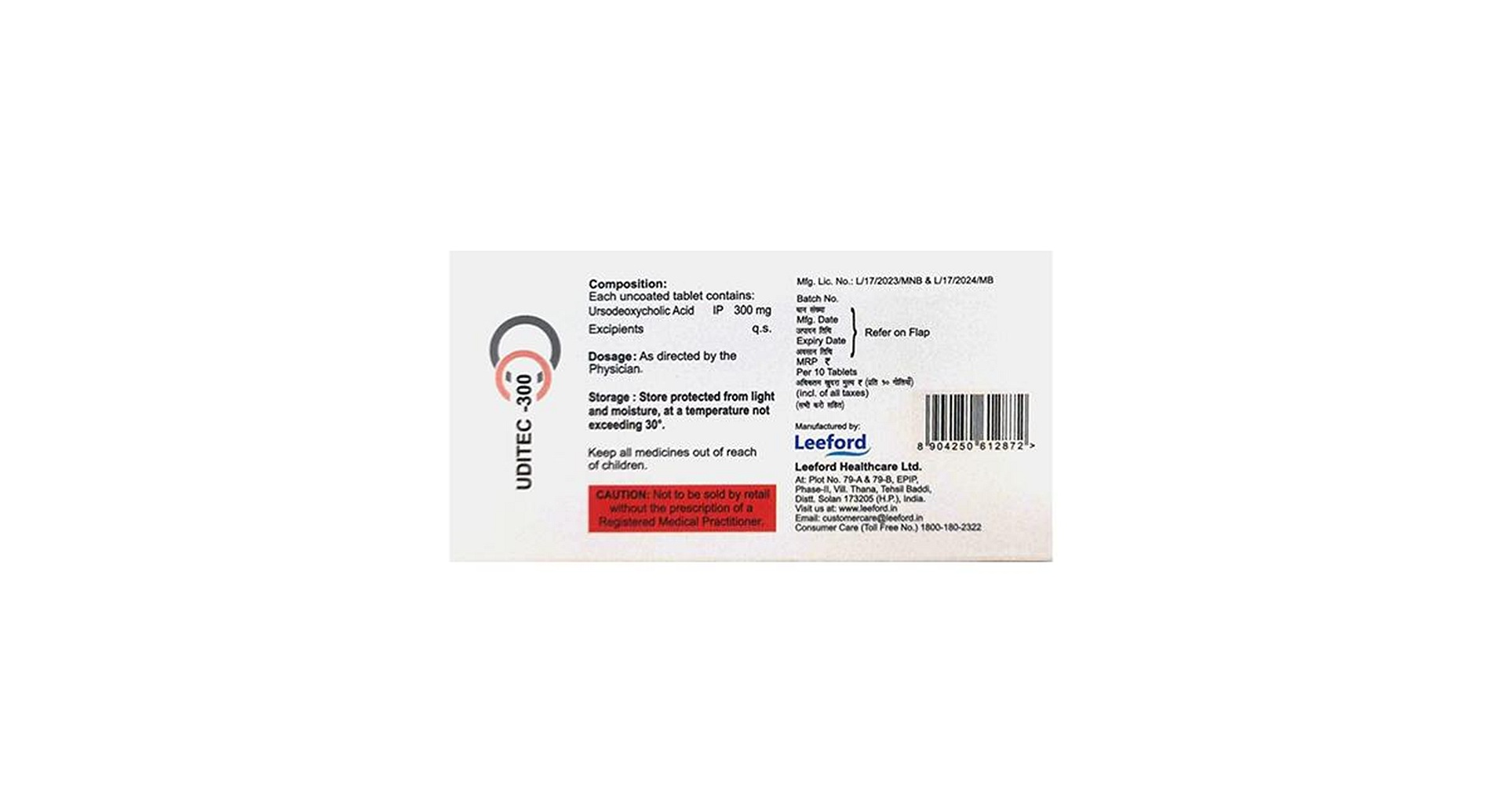 Uditec 300mg Tablet