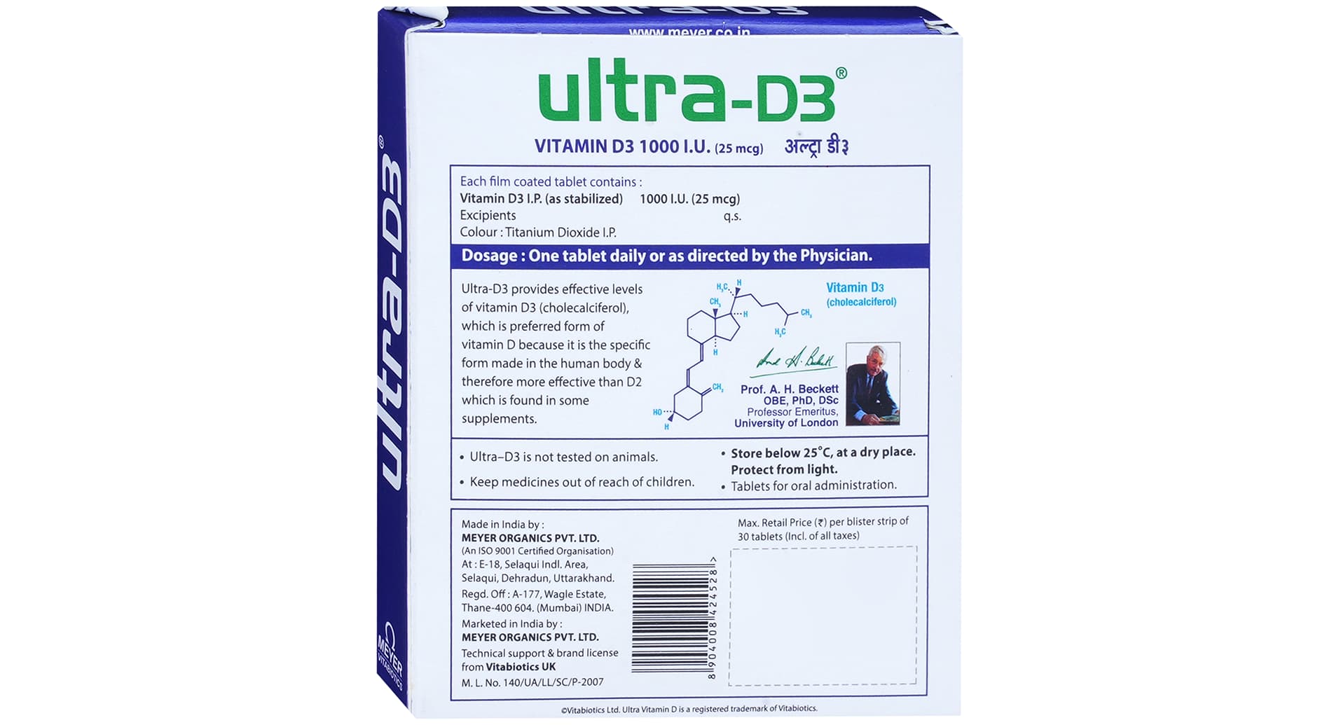 Ultra D3 1000 IU Tablet