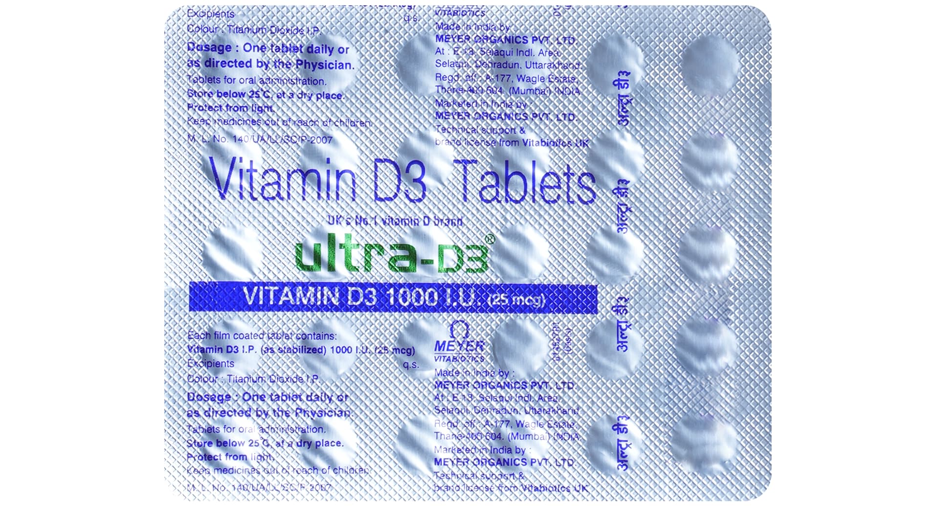 Ultra D3 1000 IU Tablet