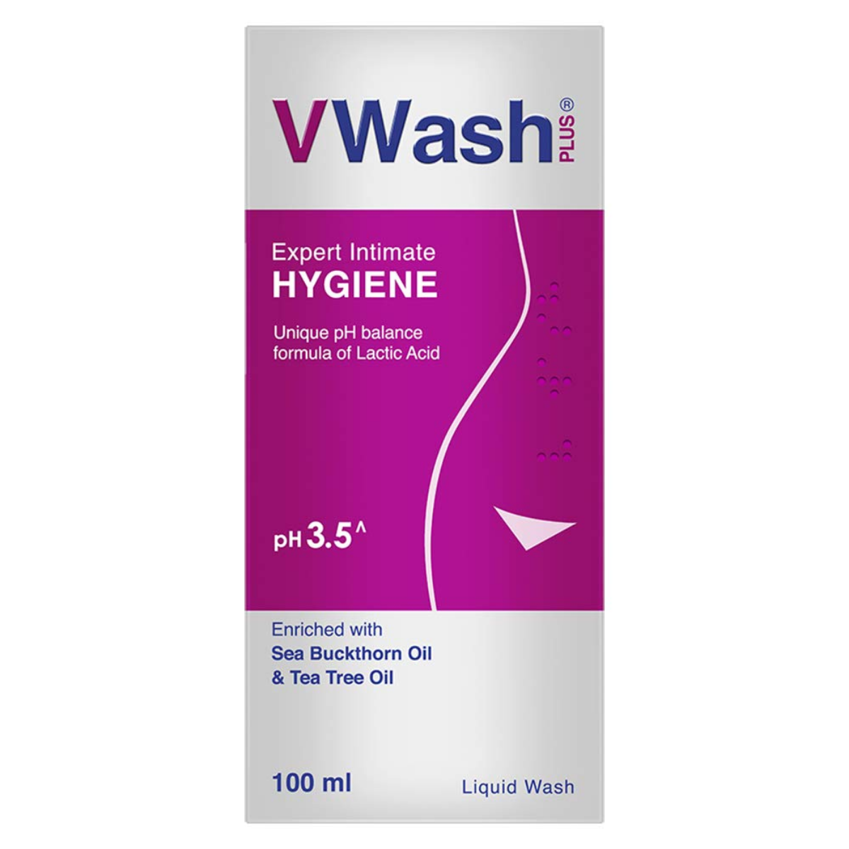VWash Plus Expert Intimate Hygiene Wash pack side view