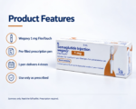 Wegovy 1mg Injection product features - 1 mg FlexTouch pre-filled semaglutide pen, 1 pen delivers 4 doses