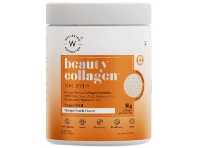 Wellbeing Nutrition Beauty Collagen Type I and III Mango Peach