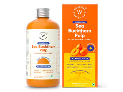 Wellbeing Nutrition Himalayan Sea Buckthorn Juice with Curcumin
