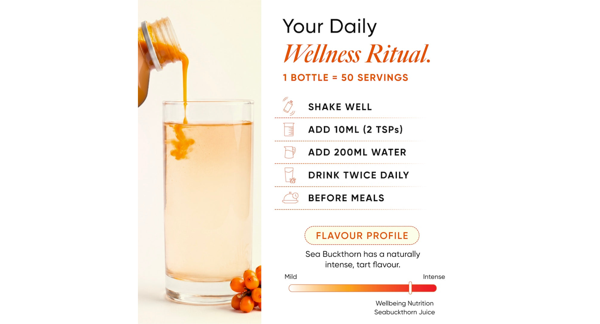 Wellbeing Nutrition Himalayan Sea Buckthorn Juice with Curcumin