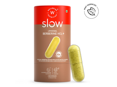 Wellbeing Nutrition Slow Liposomal Berberine HCL+ 1100mg Capsule