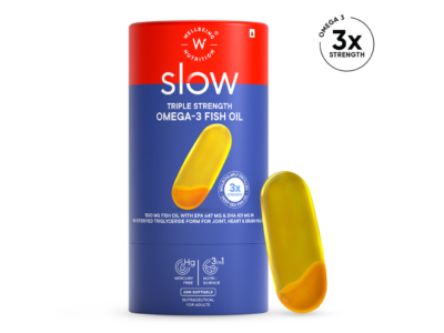 Wellbeing Nutrition Slow Triple Strength Omega-3 Fish Oil 1500mg Capsule