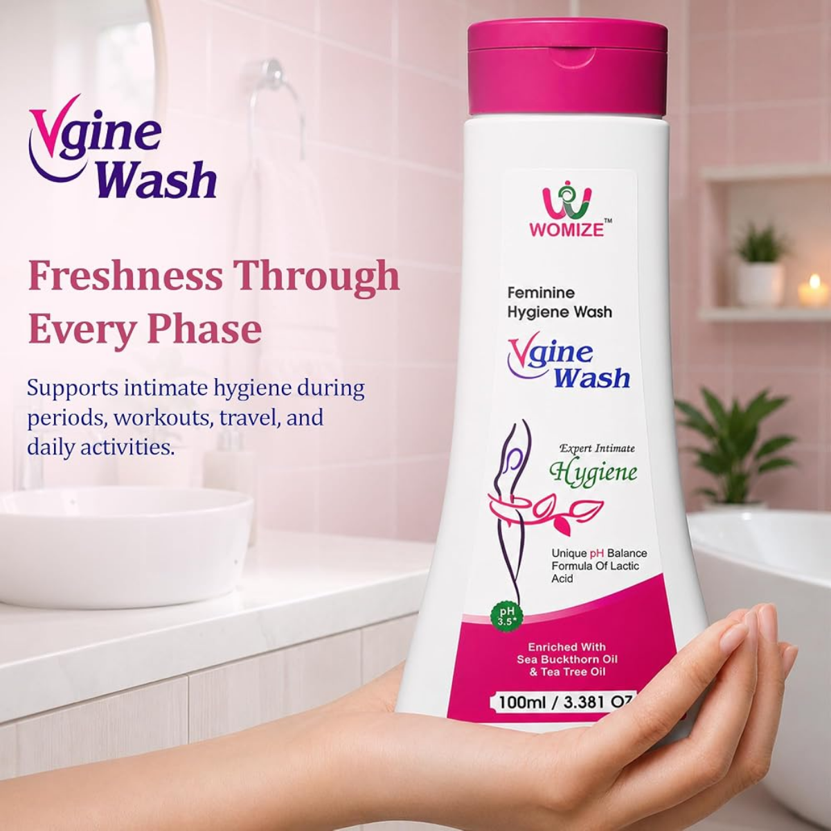 Womize Vgine Intimate Wash for Women strip blister view