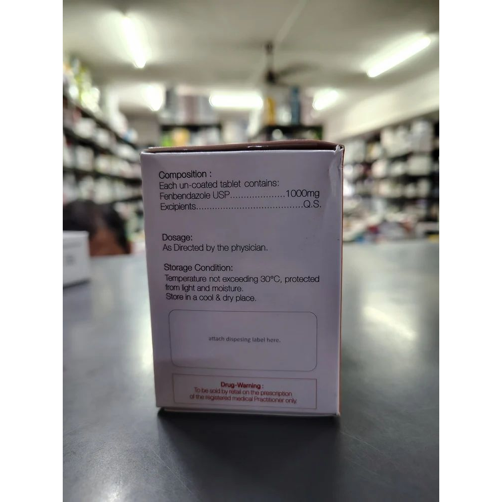 Wormiza 1000mg Fenbendazole Tablet