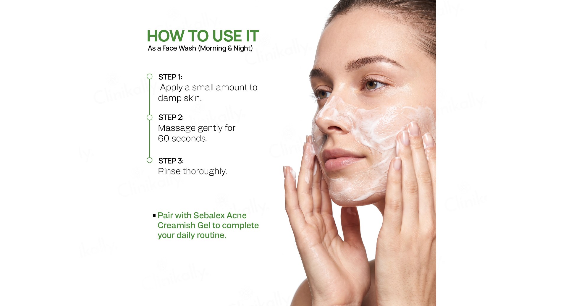 Yuderma Sebalex 2 in 1 Face Wash