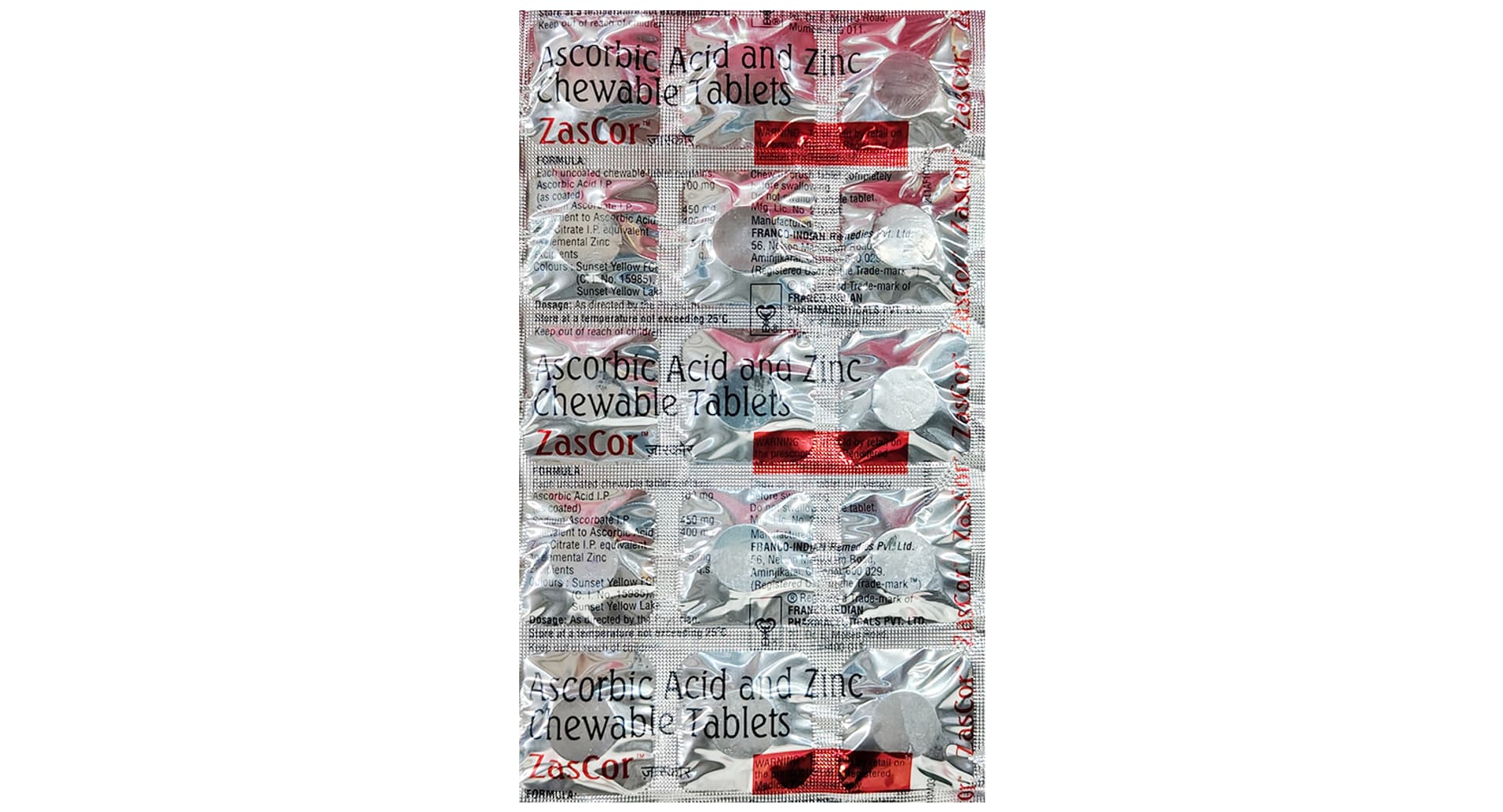 Zascor Chewable Tablet