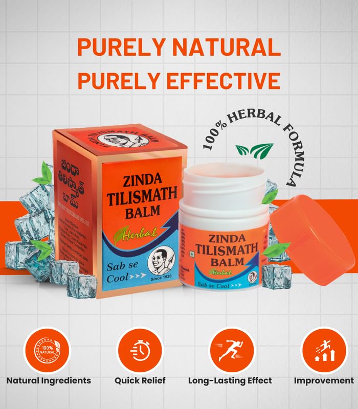 Zinda Tilismath Balm strip blister view