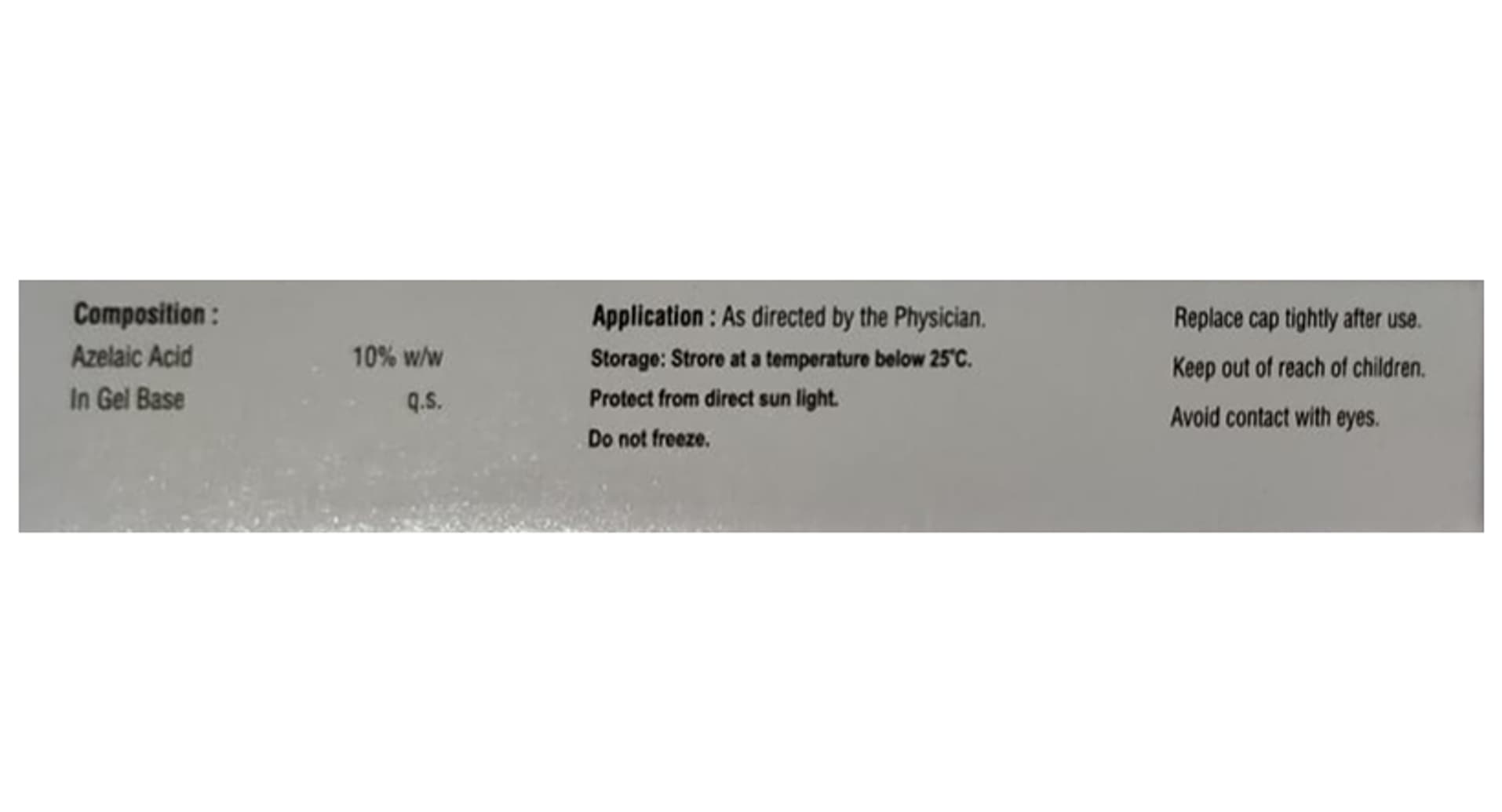 Zebor Gel Azelaic Acid 10%