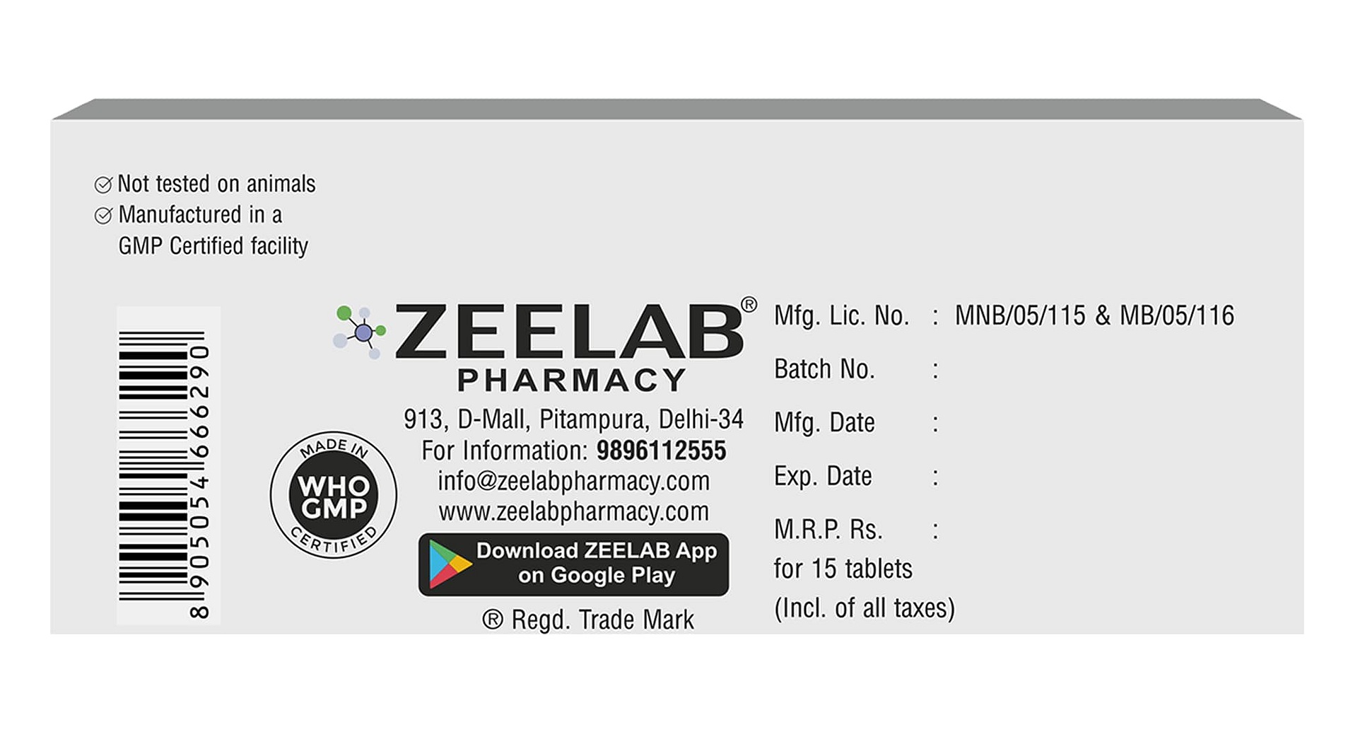 Zeedopa 110mg Tablet