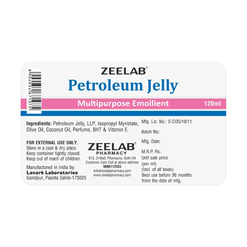 Zeelab Petroleum Jelly 120ml